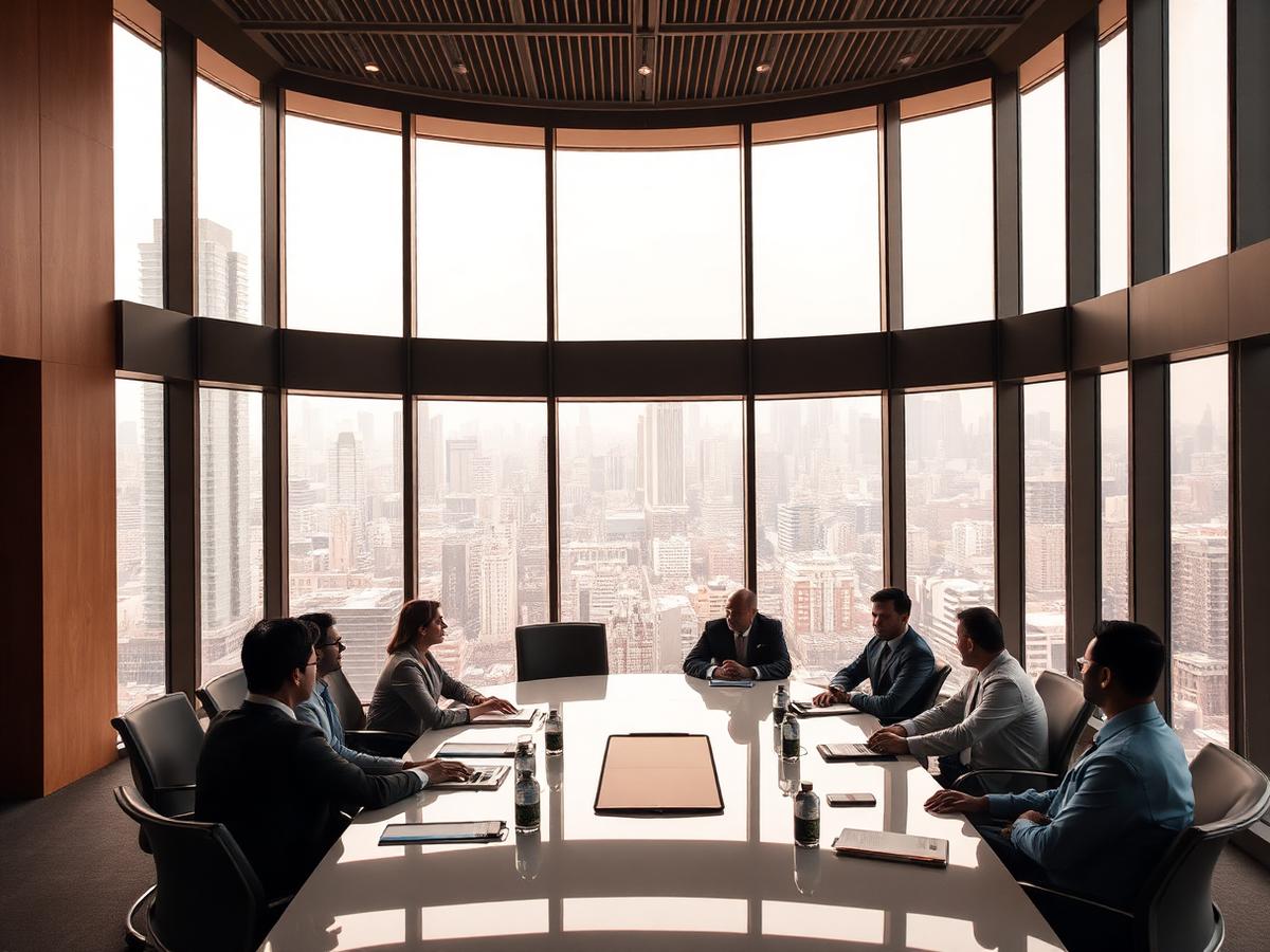 Contemporary Indian boardroom